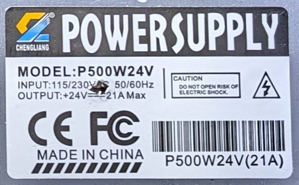 Sticker power supply itself