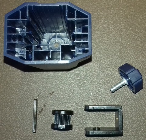 Belt tensioner disassembled