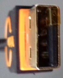 USB pin tape attached