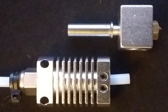 Hotend disassembled